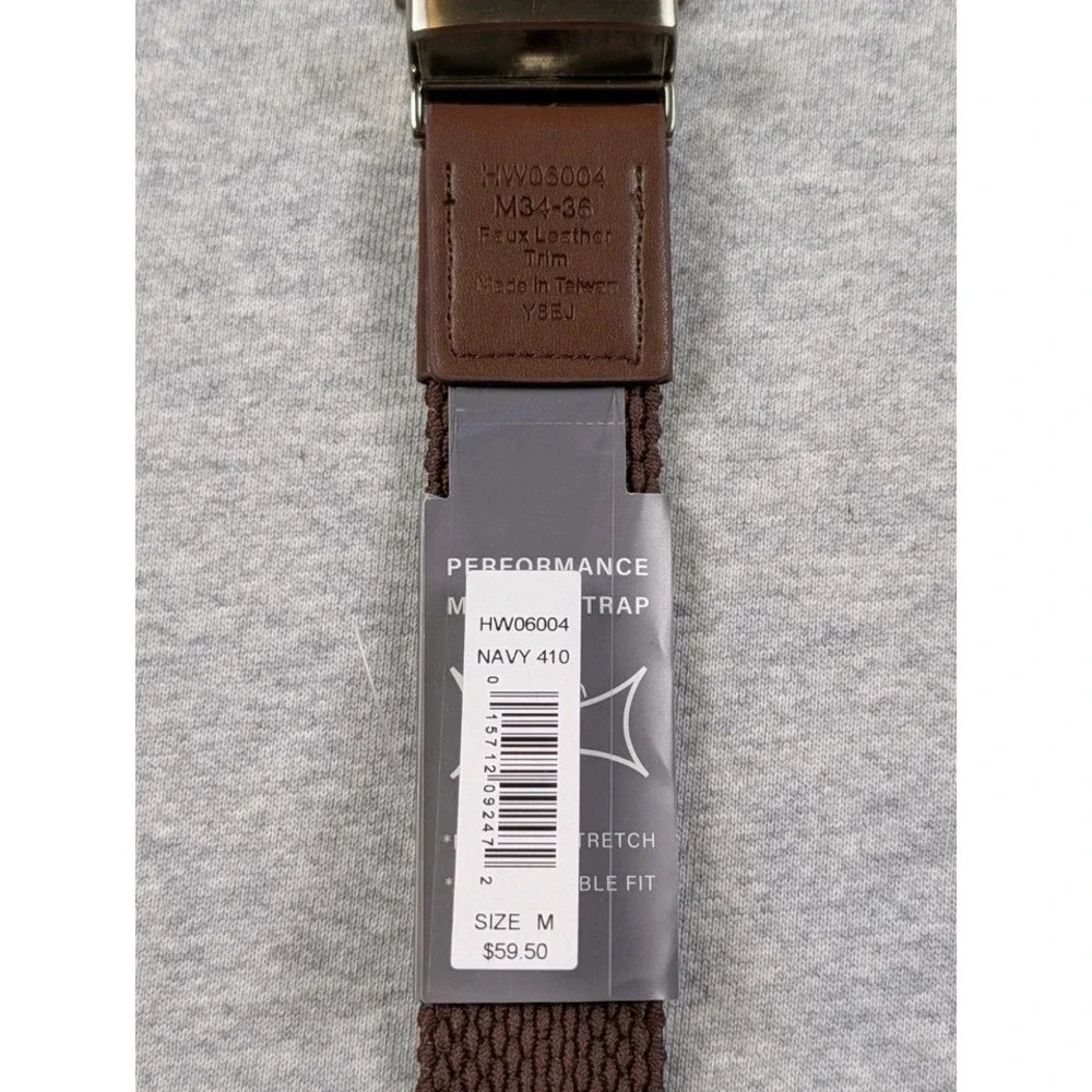 Callaway Swing Tech Stretch Golf Belt Medium 34-36 Navy Brown Reversible NWT